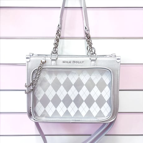【FUYUUNEKO】アーガイル痛バッグ milk dolly【推し活グッズ】