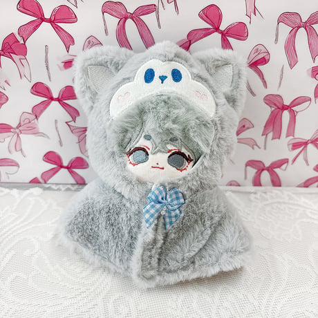 【ぬい服】ぬいぐるみ用アニマルポンチョ【10~15cm用】