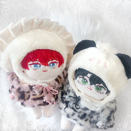 【ぬい服】【PANDAPAN】ぬいぐるみ用着ぐるみキャップ(中華まん)/20cm用【推し活グッズ】