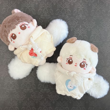 【ぬい服】ぬいぐるみ用うさ耳パーカー(10cm用)