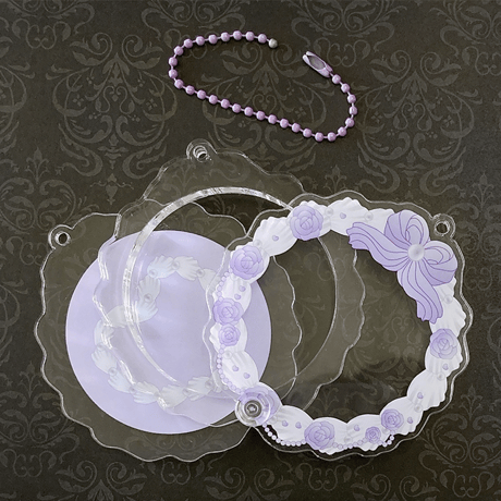 【G.triGerオリジナル 推し活グッズ】アクリル缶バッジケース(ケーキ)【58mm缶バッジ・アクスタ用】
