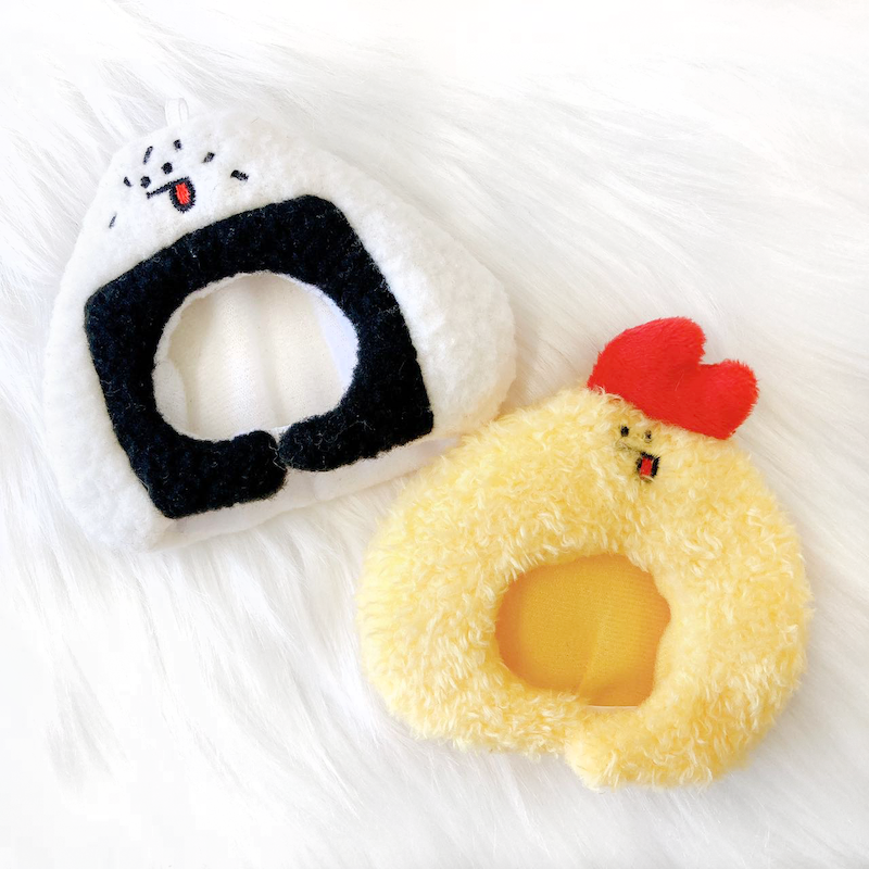 ぬいぐるみ用着ぐるみキャップ 【おにぎり・エビフライ】10cm用 ぬいぐるみ用着ぐるみキャップ 【おにぎり・エビフライ】10cm用
