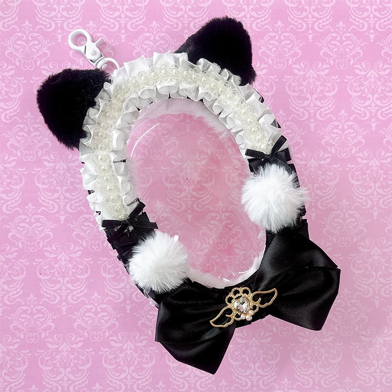 G.triGerオリジナル】猫耳付きデコレーションぬいポーチ【ぬいバッグ