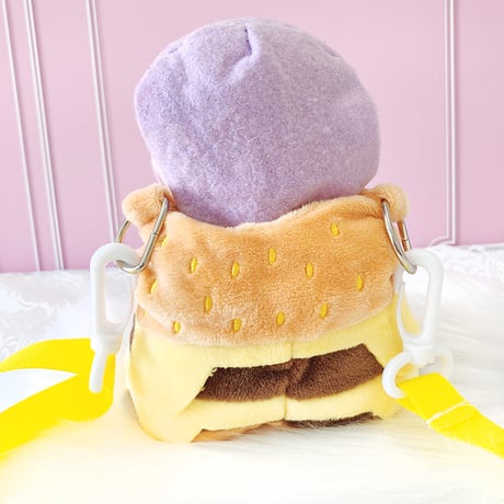 【ぬいバッグ】【ぬい服】ハンバーガー型ぬいぐるみ用着ぐるみ 15cm～20cm用【推し活グッズ】