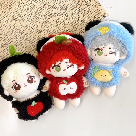 ぬい服　もこもこフルーツ着ぐるみ　10cm用【推し活グッズ】
