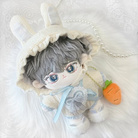 【ぬい服】ぬいぐるみ用うさ耳着ぐるみ・ うさ耳シューズ・バッグセット 【20cm 用】【推し活グッズ】