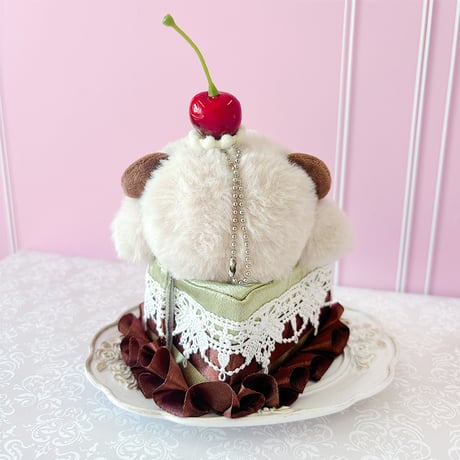 ぬい服　ショートケーキ型ぬいぐるみ用着ぐるみ　10cm用【推し活グッズ】