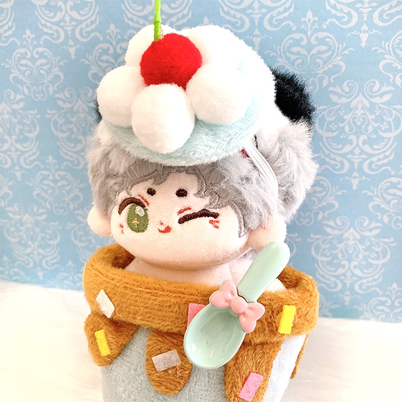 ぬい服】チョコミントケーキ型ぬい服 10cm用【推し活グッズ】 | G.triGer