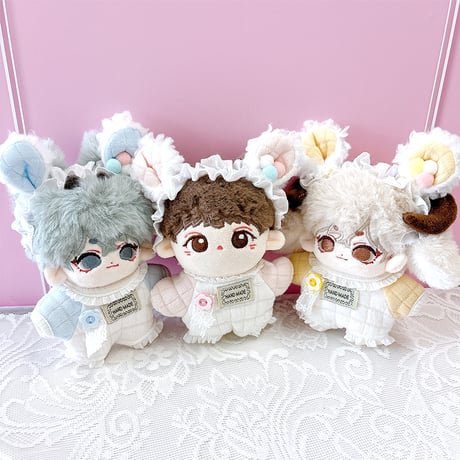 【ぬい服】ぬいぐるみ用ベビー服& ヘッドドレスセット 【10cm 用】【推し活グッズ】