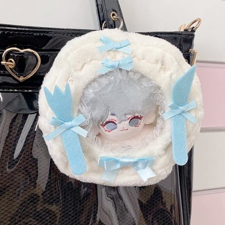 カラトリー装飾付きぬいポーチ【10cm用】【推し活グッズ】