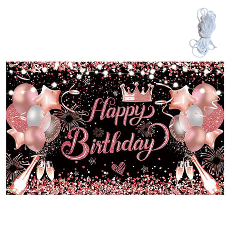 HAPPY BIRTHDAY 背景用ビッグタペストリー 180×110cm 【生誕祭グッズ】
