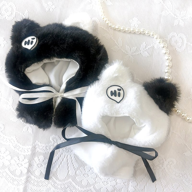 ぬい服】ふわふわ猫ポンチョ【10~15cm用】【推し活グッズ】 | G.triGer