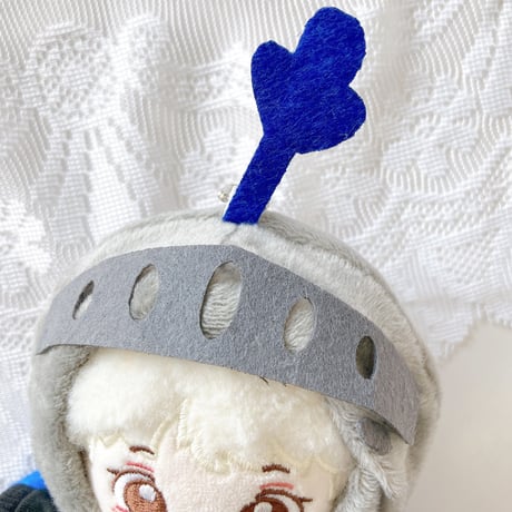 ぬい服 騎士の兜 マント付き 10cmぬい用｜着ぐるみキャップ 推し活グッズ