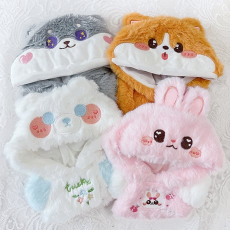 【ぬい服】ふわふわアニマル着ぐるみ【20cm用】【推し活グッズ】