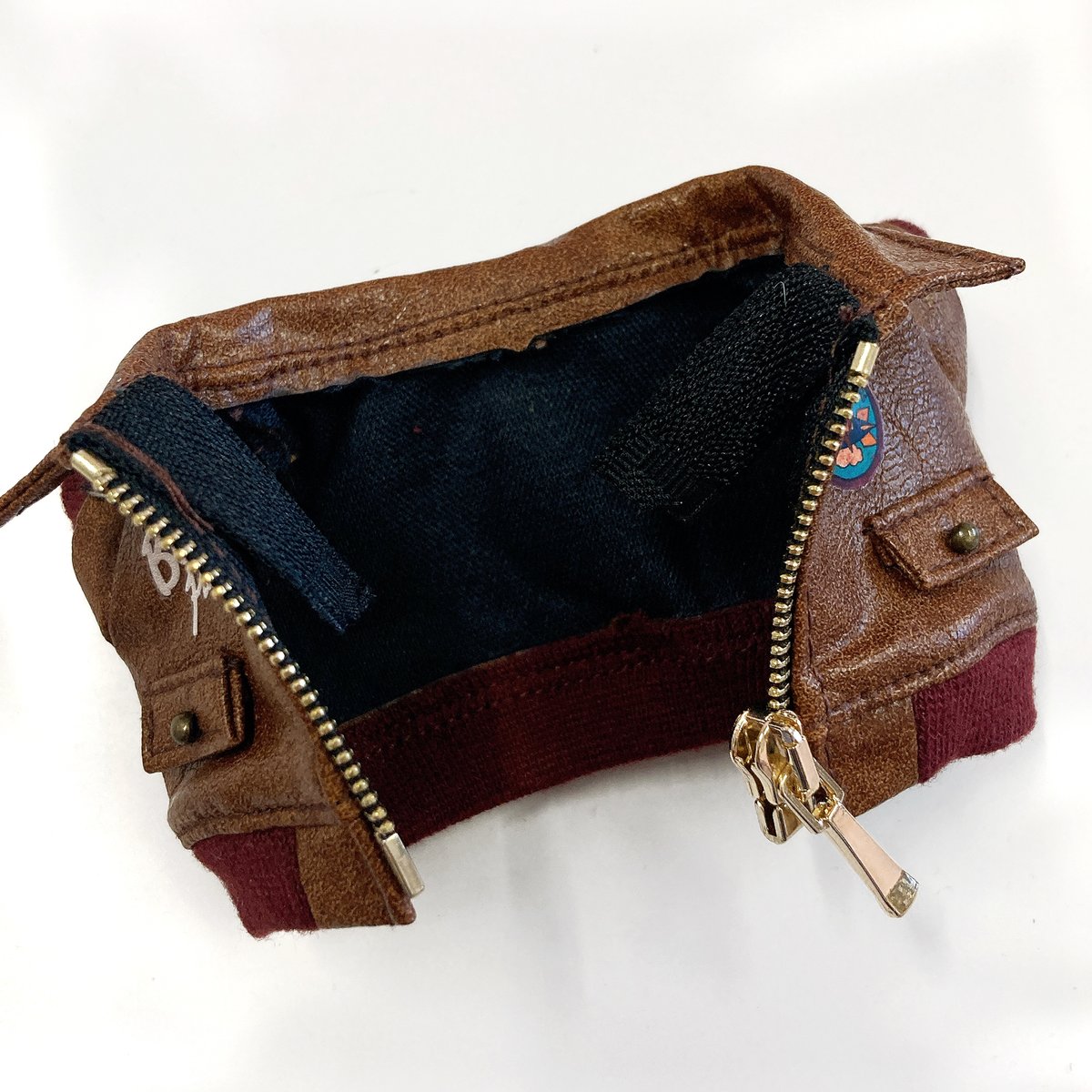 ぬい服】ぬいぐるみ用ヴィンテージ風革ジャン（10〜15cm用） | G.triGer