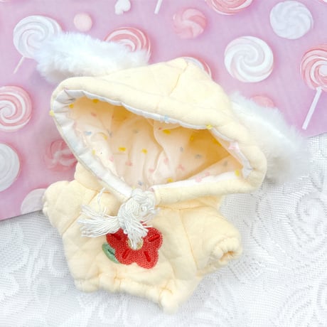 【ぬい服】ぬいぐるみ用うさ耳パーカー(15cm用)