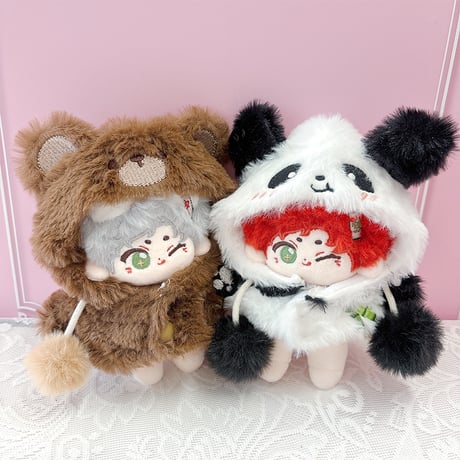 【ぬい服】ぬいぐるみ用着ぐるみ(くま・パンダ)/10cm用【推し活グッズ】