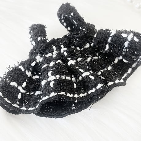 【ぬい服】 ぬいぐるみ用ツイードワンピース 【10~15cm用】【推し活グッズ】