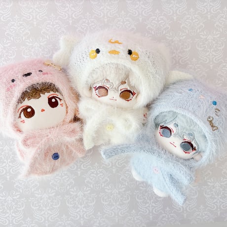 ぬい服　ぬいぐるみニット帽&着ぐるみセット　10cm用【推し活グッズ】