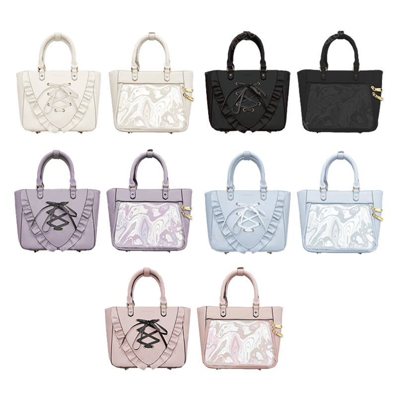 Baachoo原创设计】編み上げリボン痛バッグ【推し活グッズ】 | G.triGer