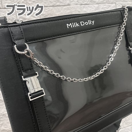 【FUYUUNEKO】キラキラフェイクレザー 痛バッグ Milk Dolly【推し活グッズ】