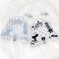 【G.triGerオリジナル 推し活グッズ】チャーム付き缶バッジ用アクリルフレーム 【天使界隈 垂れ耳ナース】