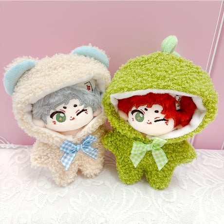 【ぬい服】ぬいぐるみ用 もこもこ ボア着ぐるみ (10cm用)【推し活グッズ】