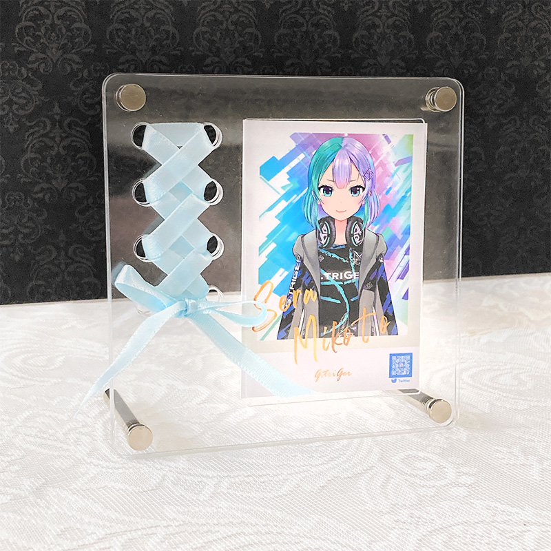 リボン付きトレカ用アクリルフレーム【推し活グッズ】 | G.triGer