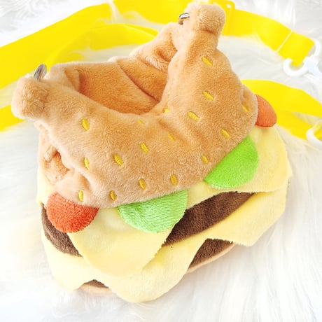 【ぬいバッグ】【ぬい服】ハンバーガー型ぬいぐるみ用着ぐるみ 15cm～20cm用【推し活グッズ】