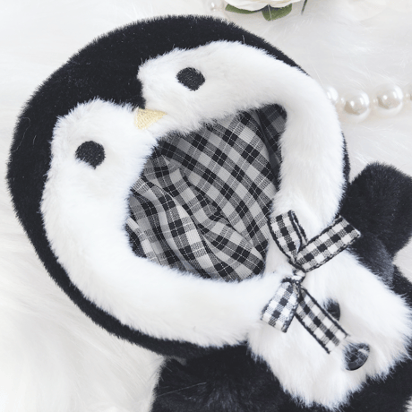 【ぬい服】ぬいぐるみ用着ぐるみ(ペンギン・うさぎ・ブタ)/10cm用 もこもこ