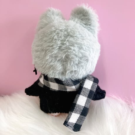 【ぬい服】ぬいぐるみ用 ニット&マフラー&イヤーカフセット 10cm用