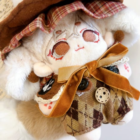 【ぬい服】魔法使いぬい服【帽子&尻尾&サロペット&衿セット】10cm用【推し活グッズ】