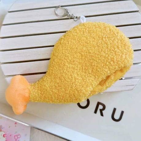 ぬいぐるみ用着ぐるみキャップキーホルダー【エビフライ・チキン】10~15cm用【推し活グッズ】