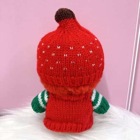 【ぬい服】クリスマスセーター&ニット帽セット　10cm用