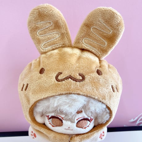 【ぬい服】パン型ぬいぐるみ用着ぐるみキャップ  10cm用
