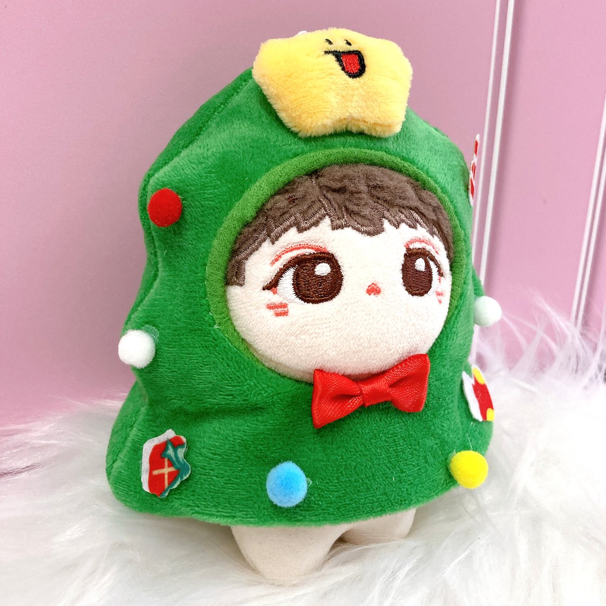 ぬんぬんさま 専用໒꒱10cmぬい服 ジンジャーマン ツリー ぴんく