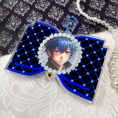 【G.triGerオリジナル 推し活グッズ】アクリル缶バッジケース【リボン】58mm缶バッジ・アクスタ用