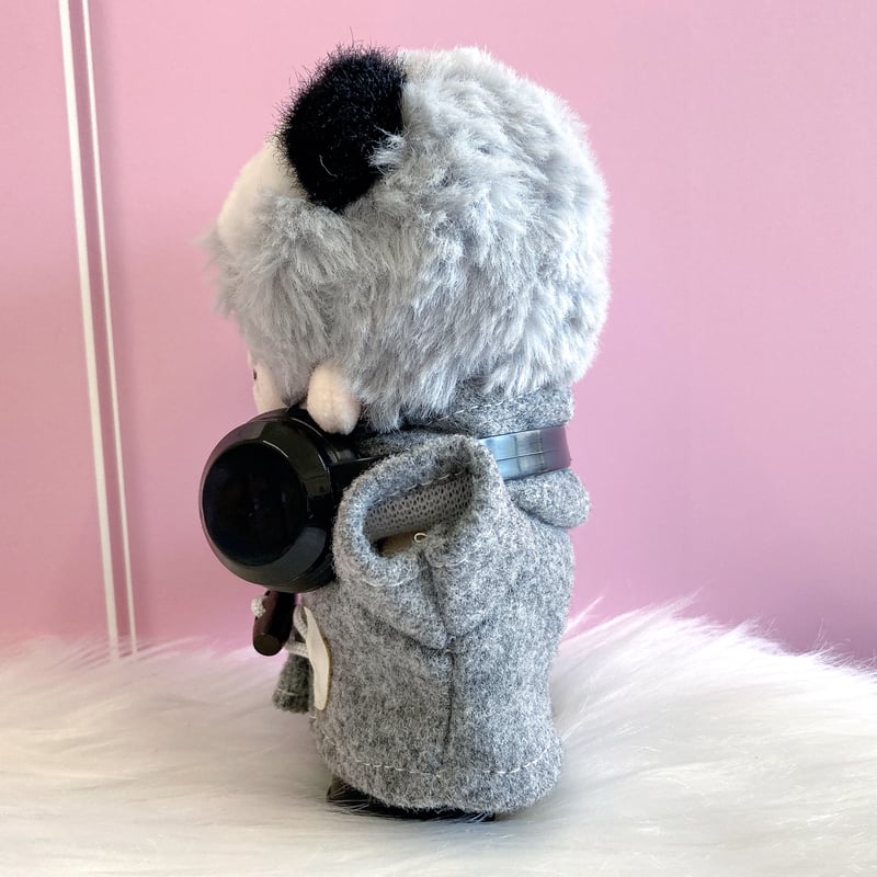 ドナルド　デイジー　ぬいば　セット　コート　ダッフルコート ぬい服】ダッフルコート&ボーダーシャツ&パンツ&ヘッドホンセット 10cm
