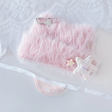 ぬい服　ぬいぐるみ用猫耳ニット帽&スタイセット【10cm用】【推し活グッズ】