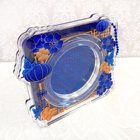 【G.triGerオリジナル】アクリル缶バッジケース【中華】57mm・65mm・75mm・アクスタ用【推し活グッズ】
