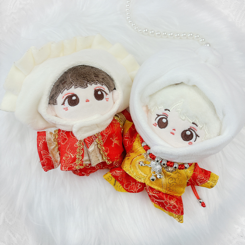 ぬい服】ぬいぐるみ用着ぐるみキャップ【10cm用】中華まん・餃子【推し