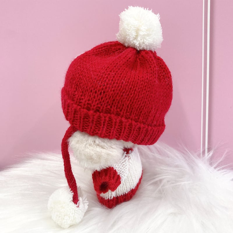ぬい服】クリスマスセーター&ニット帽セット 10cm用 | G.triGer