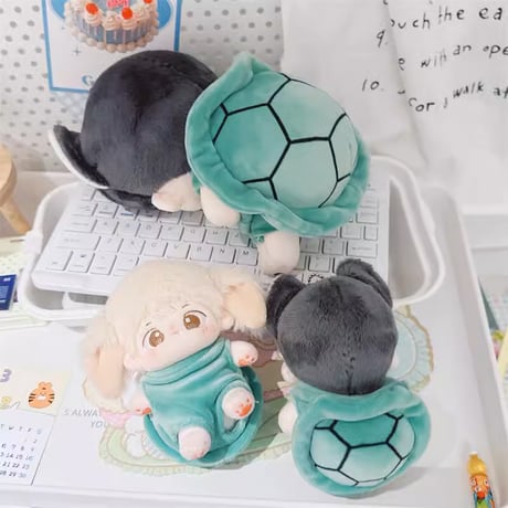 【ぬい服】ぬいぐるみ用着ぐるみ【10cm~15cm用】亀【推し活グッズ】