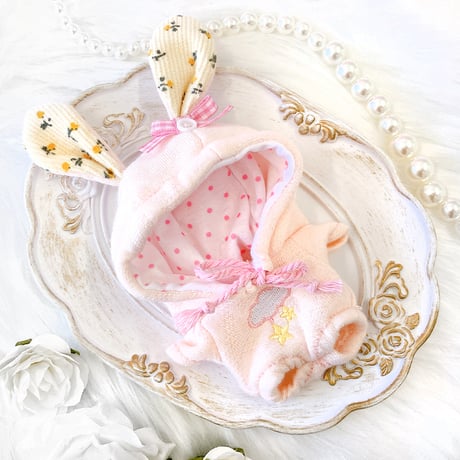 【ぬい服】ぬいぐるみ用耳付きパーカー 10cm 用【推し活グッズ】