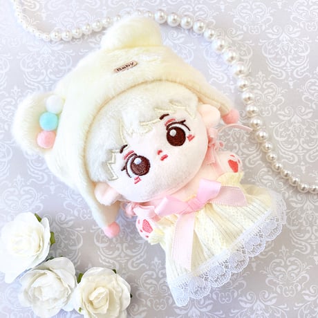 【ぬい服】ぬいぐるみ用くま耳付き帽子 10cm 用【推し活グッズ】