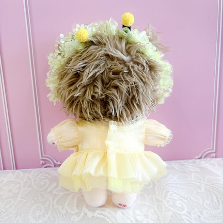 【ぬい服】ぬいぐるみ用ドレス & ヘッドドレスセット【蜂】20cm 用【推し活グッズ】