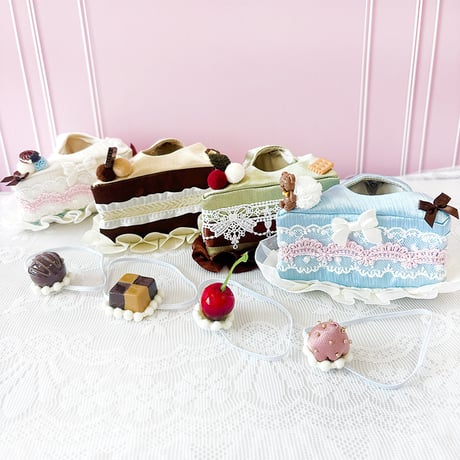 ぬい服　ショートケーキ型ぬいぐるみ用着ぐるみ　10cm用【推し活グッズ】