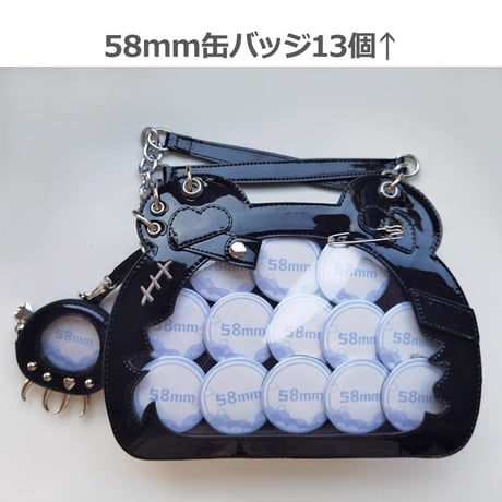 【Morning Glory】缶バッジケース付き地雷系くま痛バッグ【推し活グッズ】