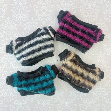 ぬい服　ぬいぐるみ用ボーダーセーター【10~15cm用】【推し活グッズ】