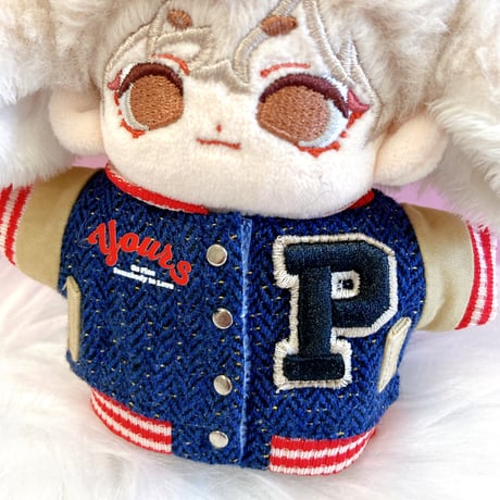 【ぬい服】ぬいぐるみ用ヴィンテージ風ブルゾン（10〜15cm用）
